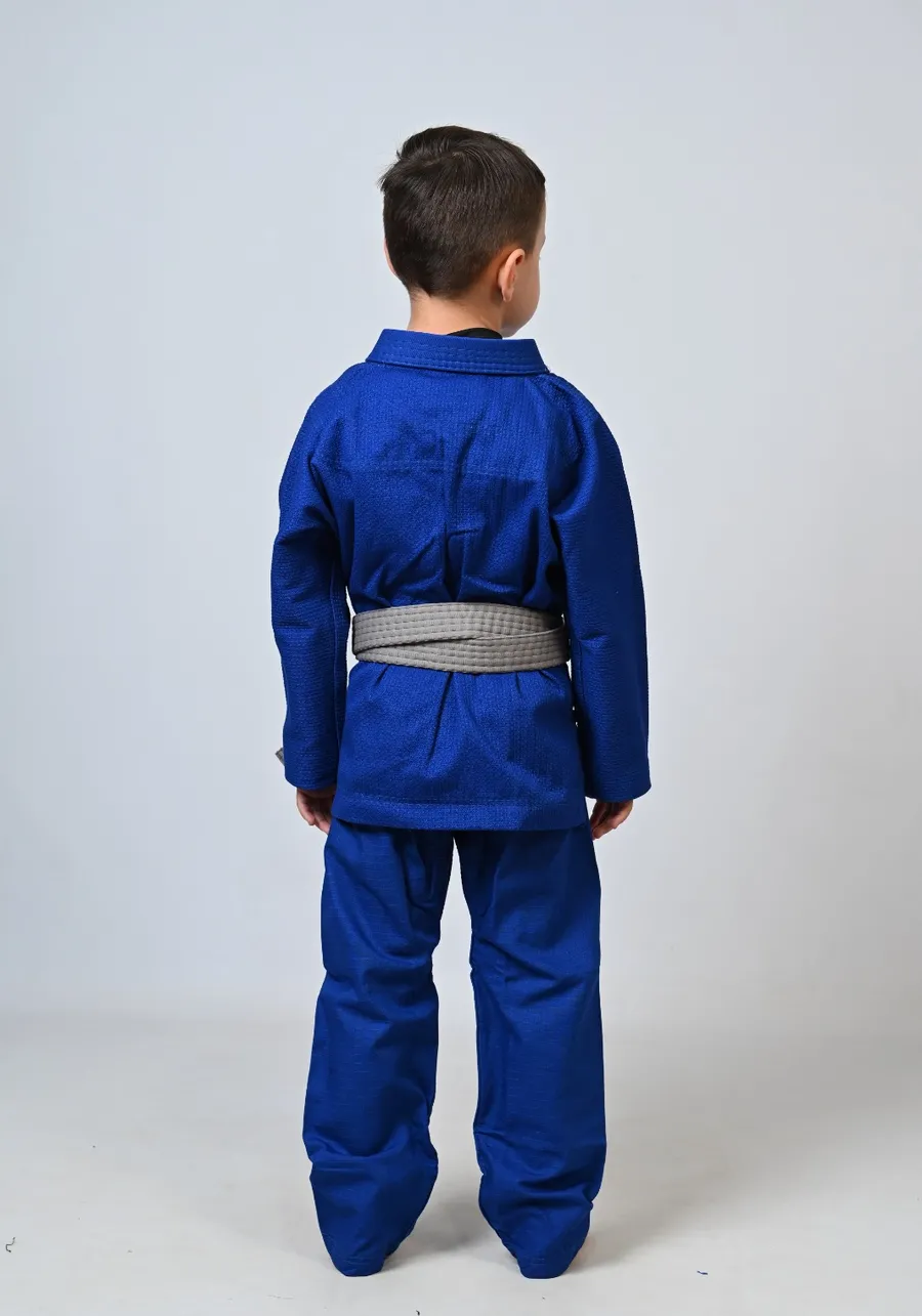 Kimono Infantil In The Guard Liso Azul