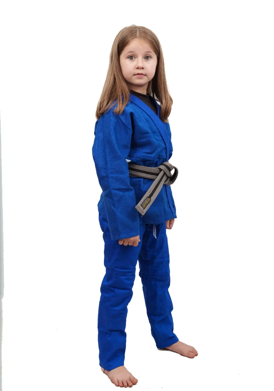 Kimono Infantil In The Guard Liso Azul