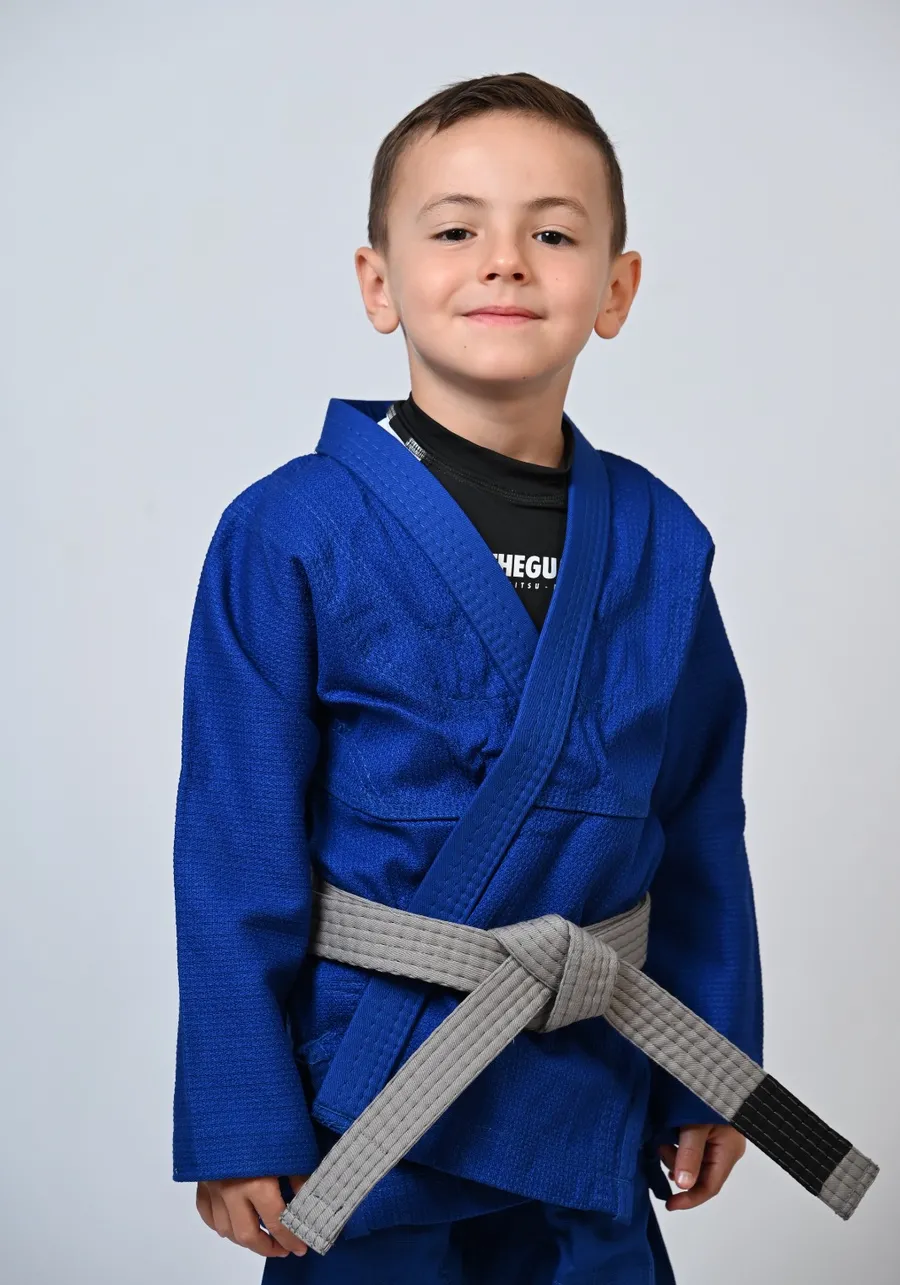 Kimono Infantil In The Guard Liso Azul