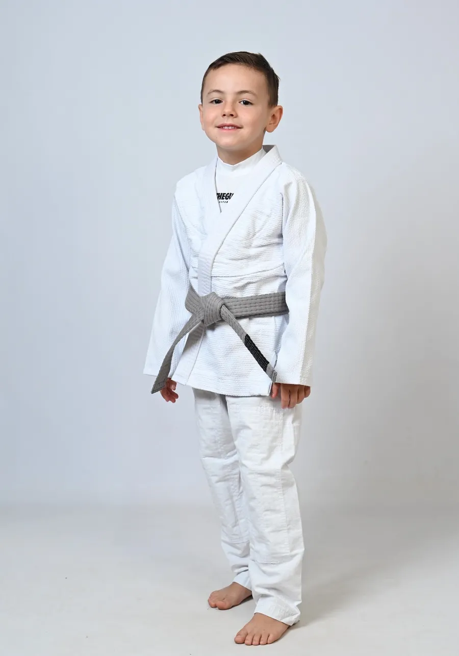 Kimono Infantil In The Guard Liso Branco