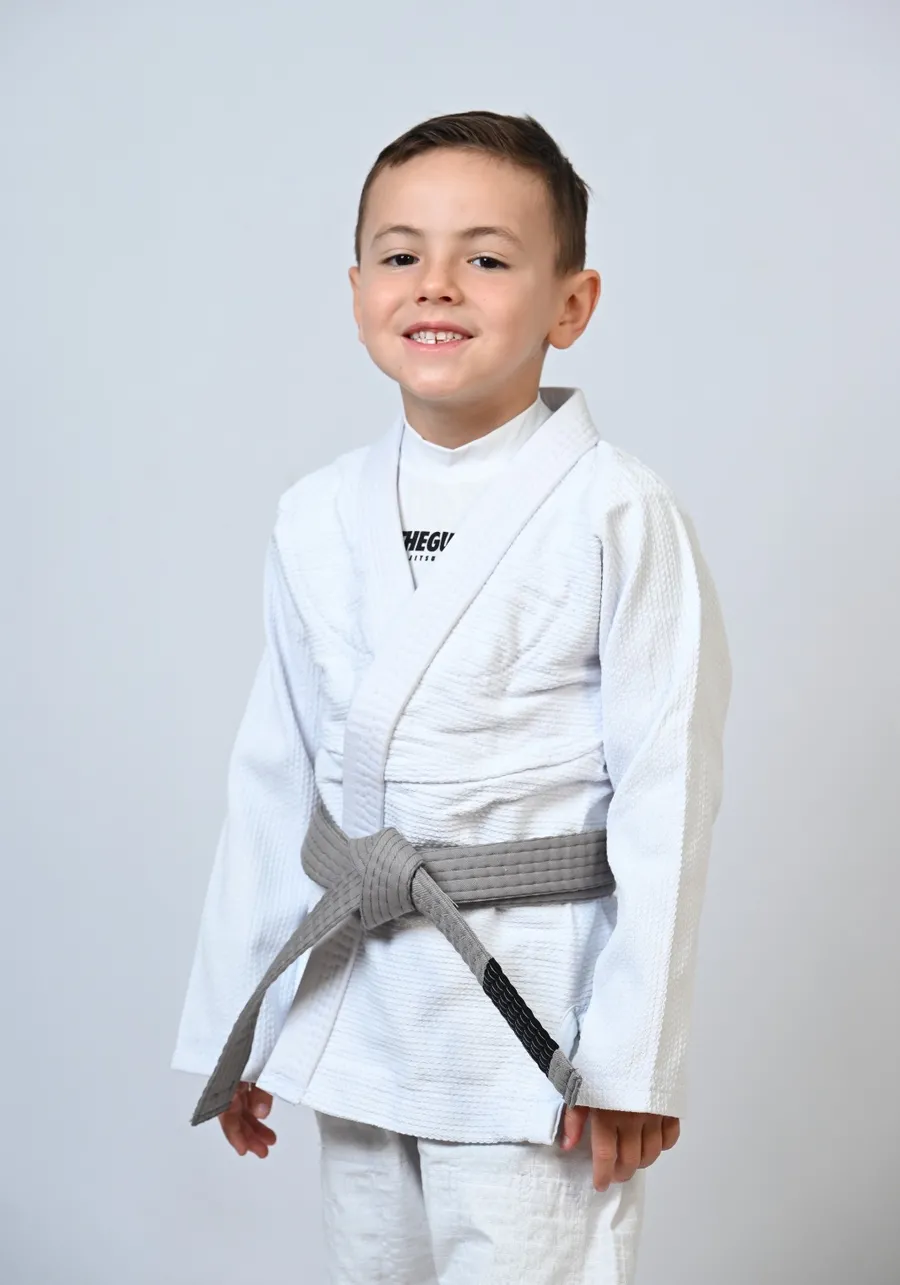 Kimono Infantil In The Guard Liso Branco