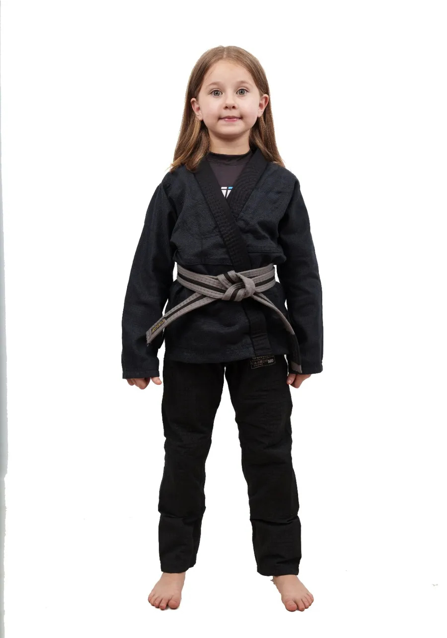 Kimono Infantil In The Guard Liso Preto