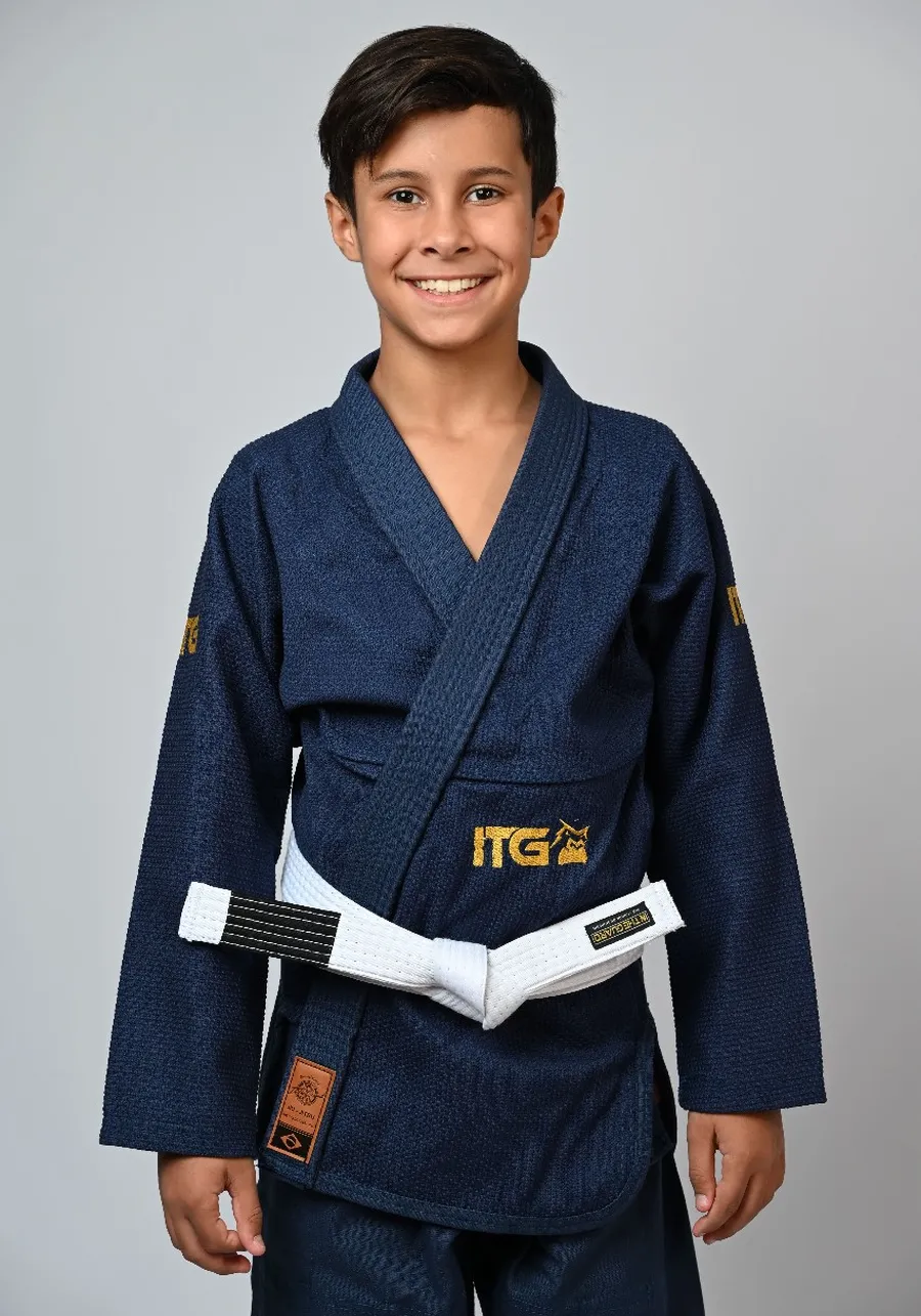 Kimono Infantil In The Guard Marinho