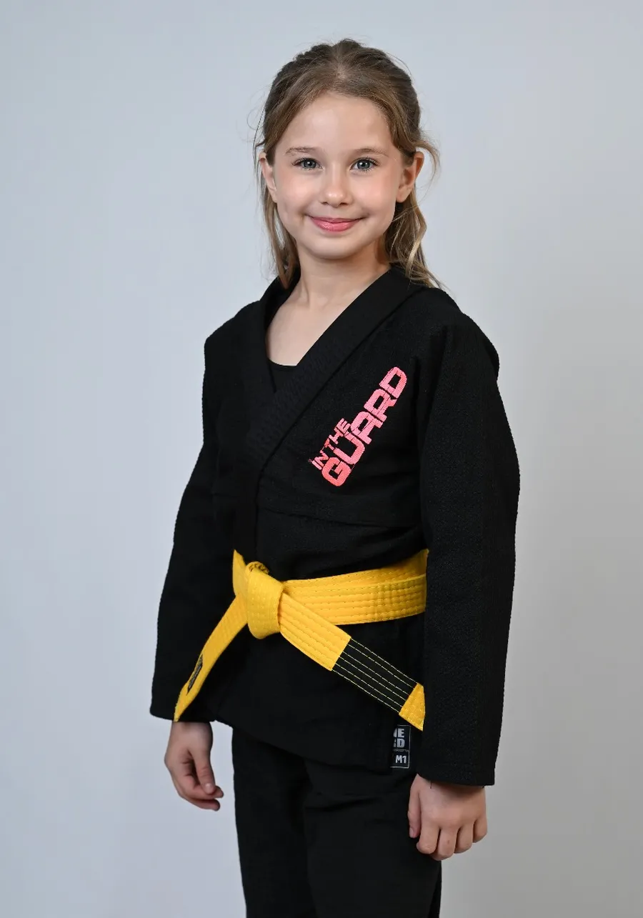 Kimono Infantil In The Guard Girls Preto