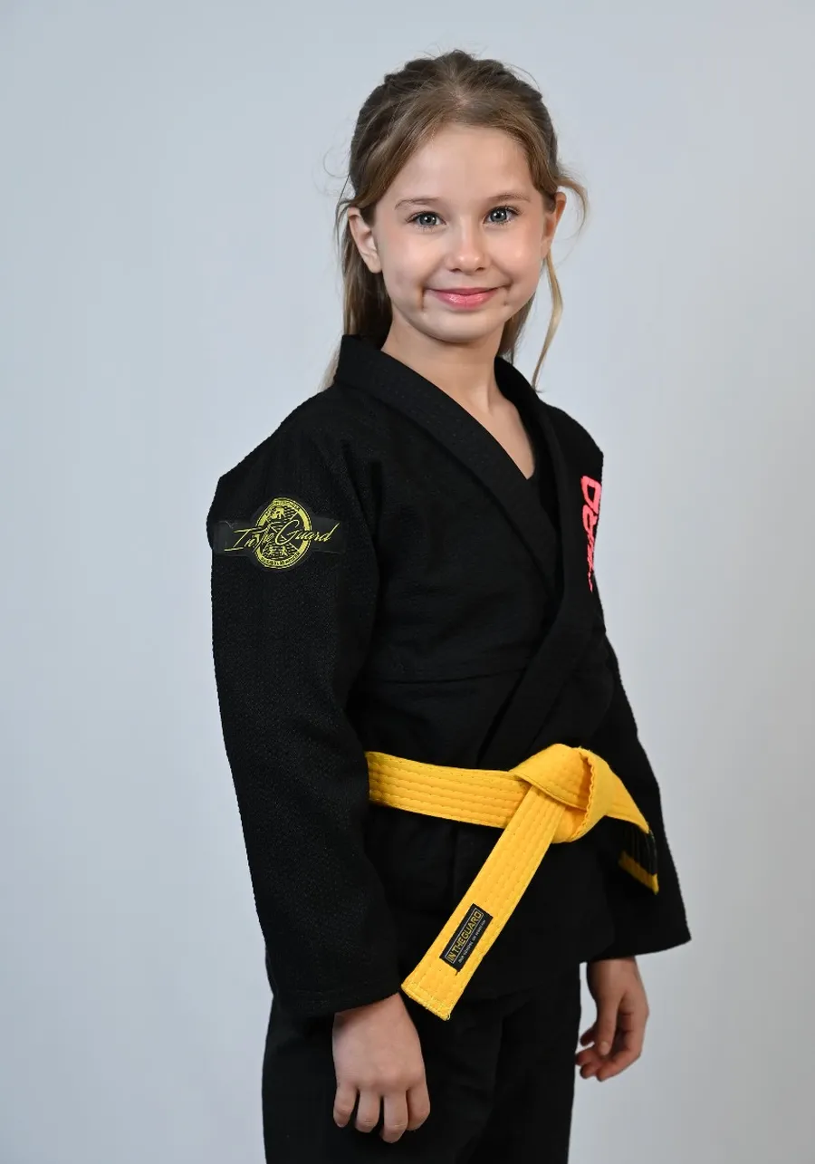 Kimono Infantil In The Guard Girls Preto