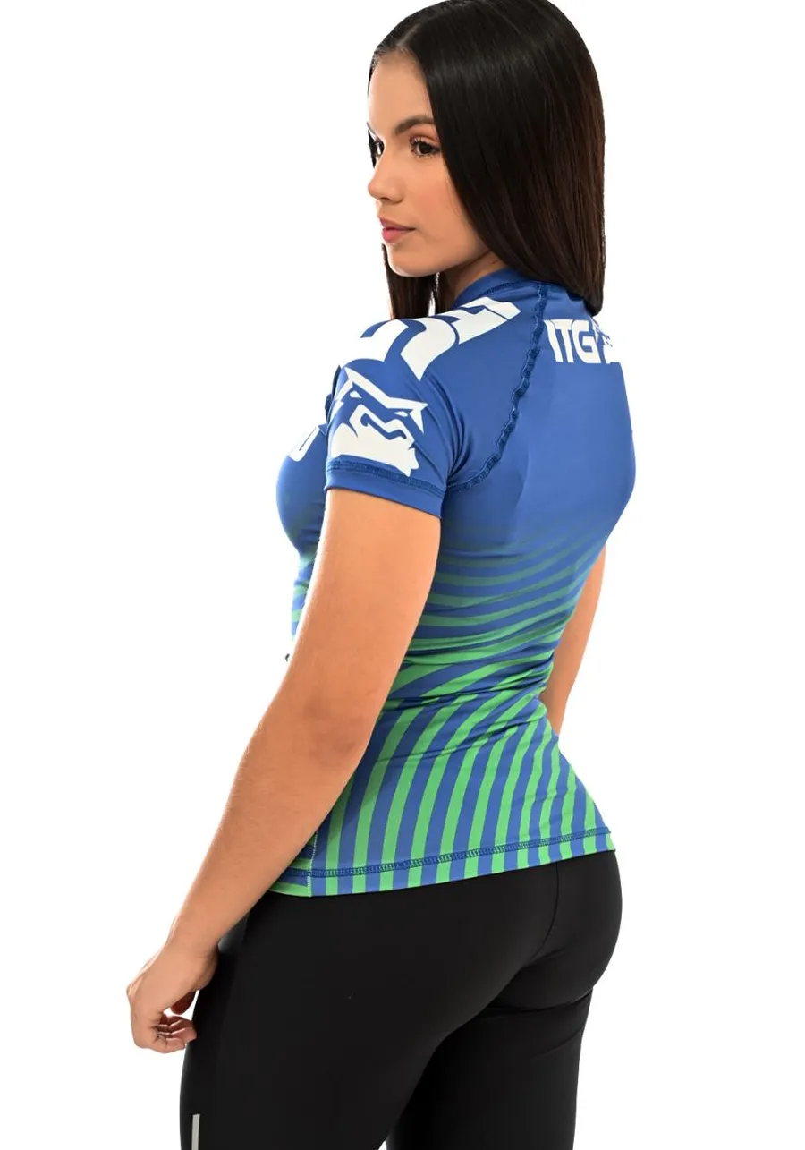 Rash Guard Feminina Brasil Azul