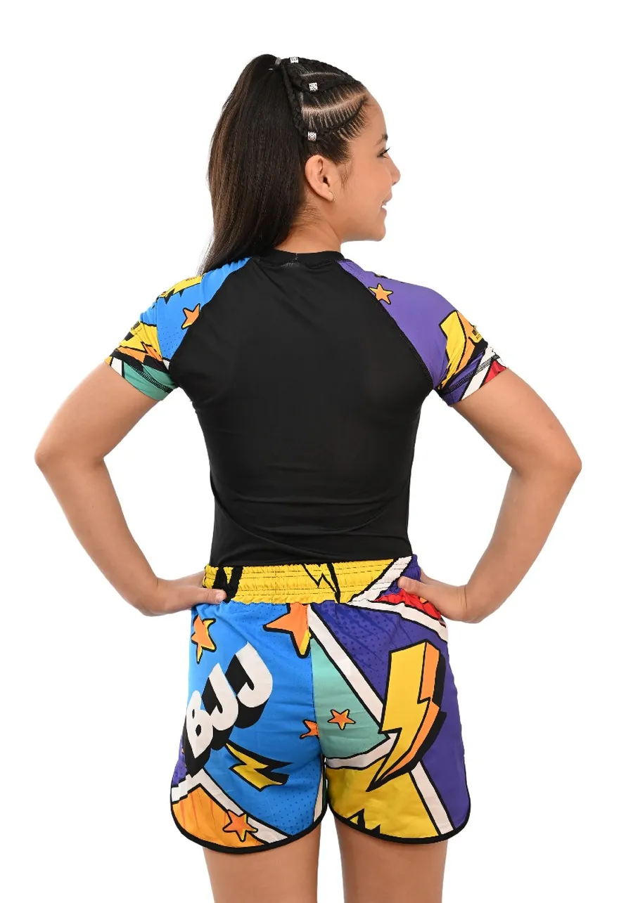 Rash Guard Infantil Colors Preta