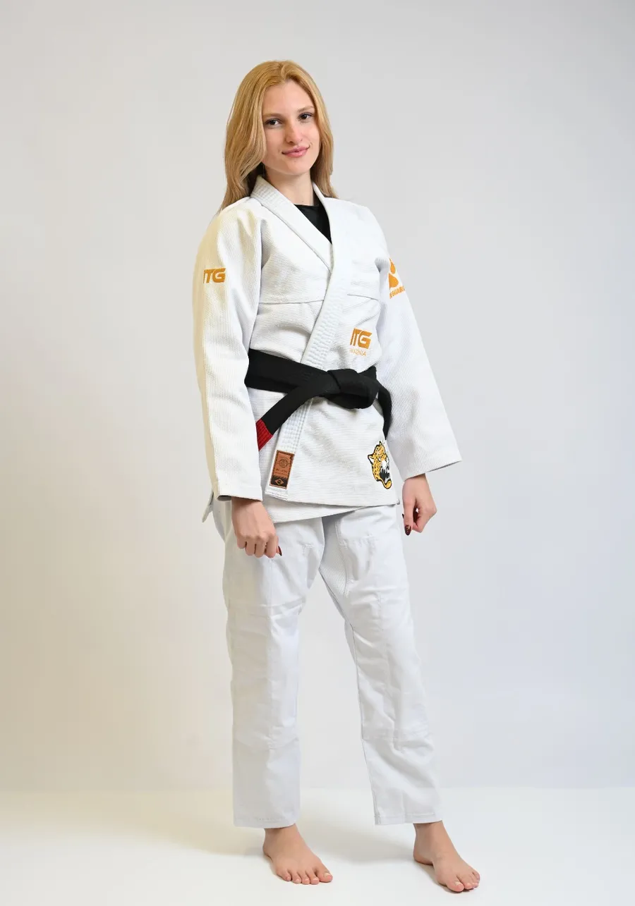 Kimono Feminino In The Guard Amazonia Jaguar Branco