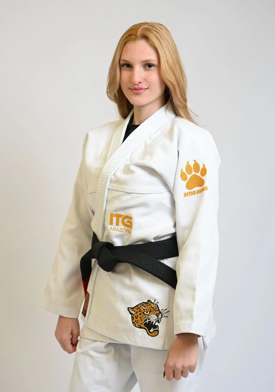 Kimono Feminino In The Guard Amazonia Jaguar Branco
