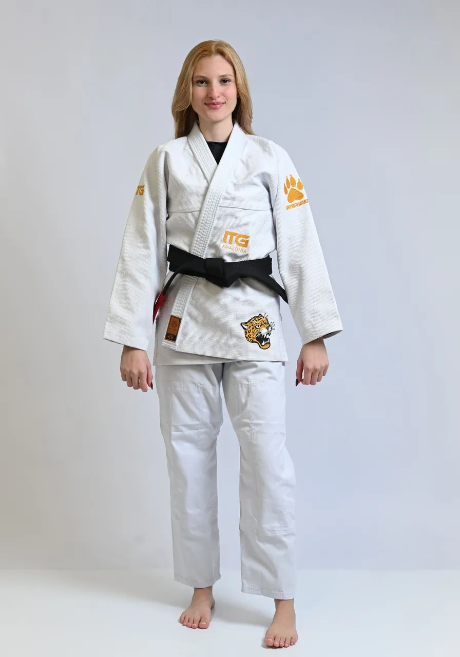 Kimono Feminino In The Guard Amazonia Jaguar Branco