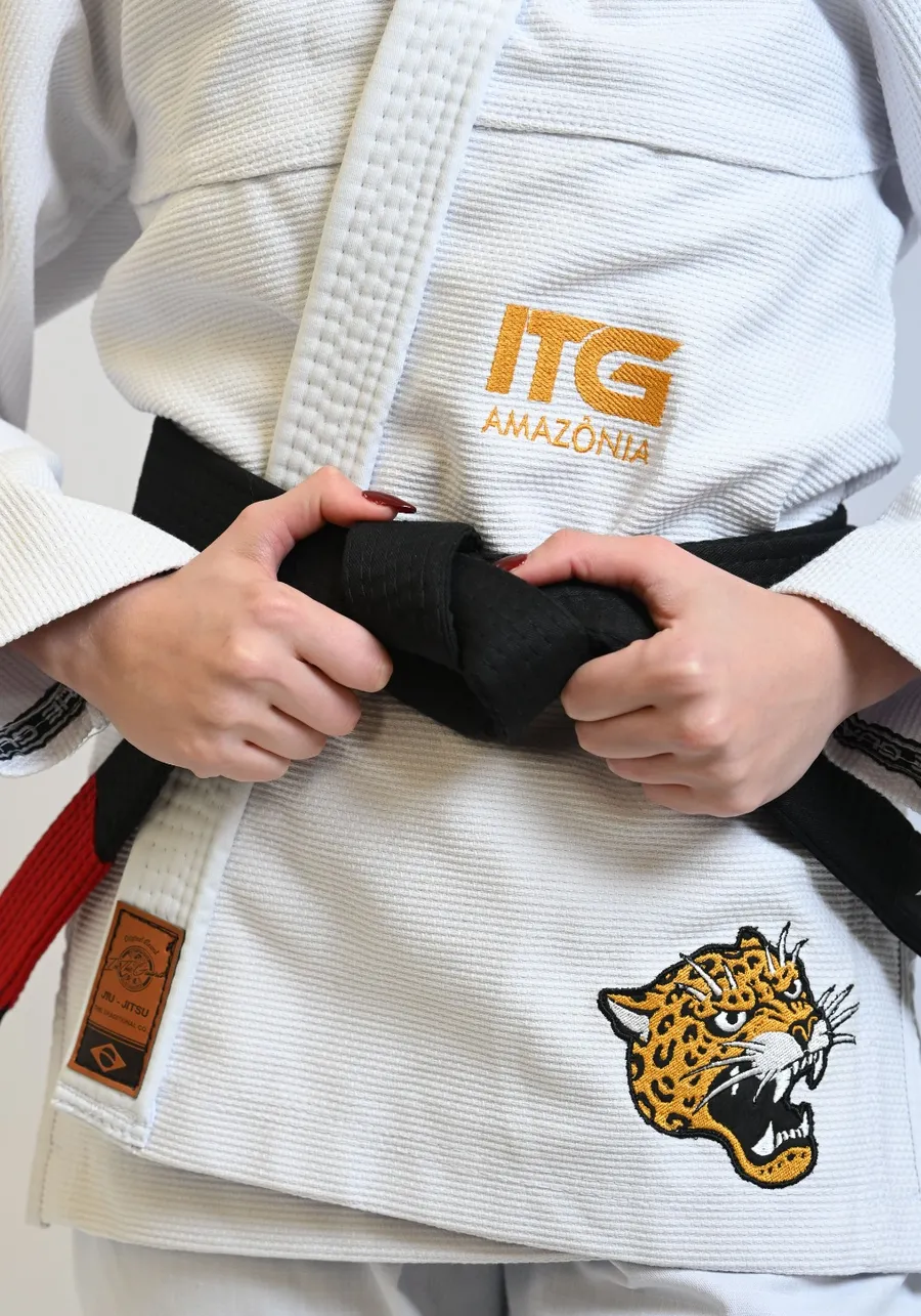 Kimono Feminino In The Guard Amazonia Jaguar Branco