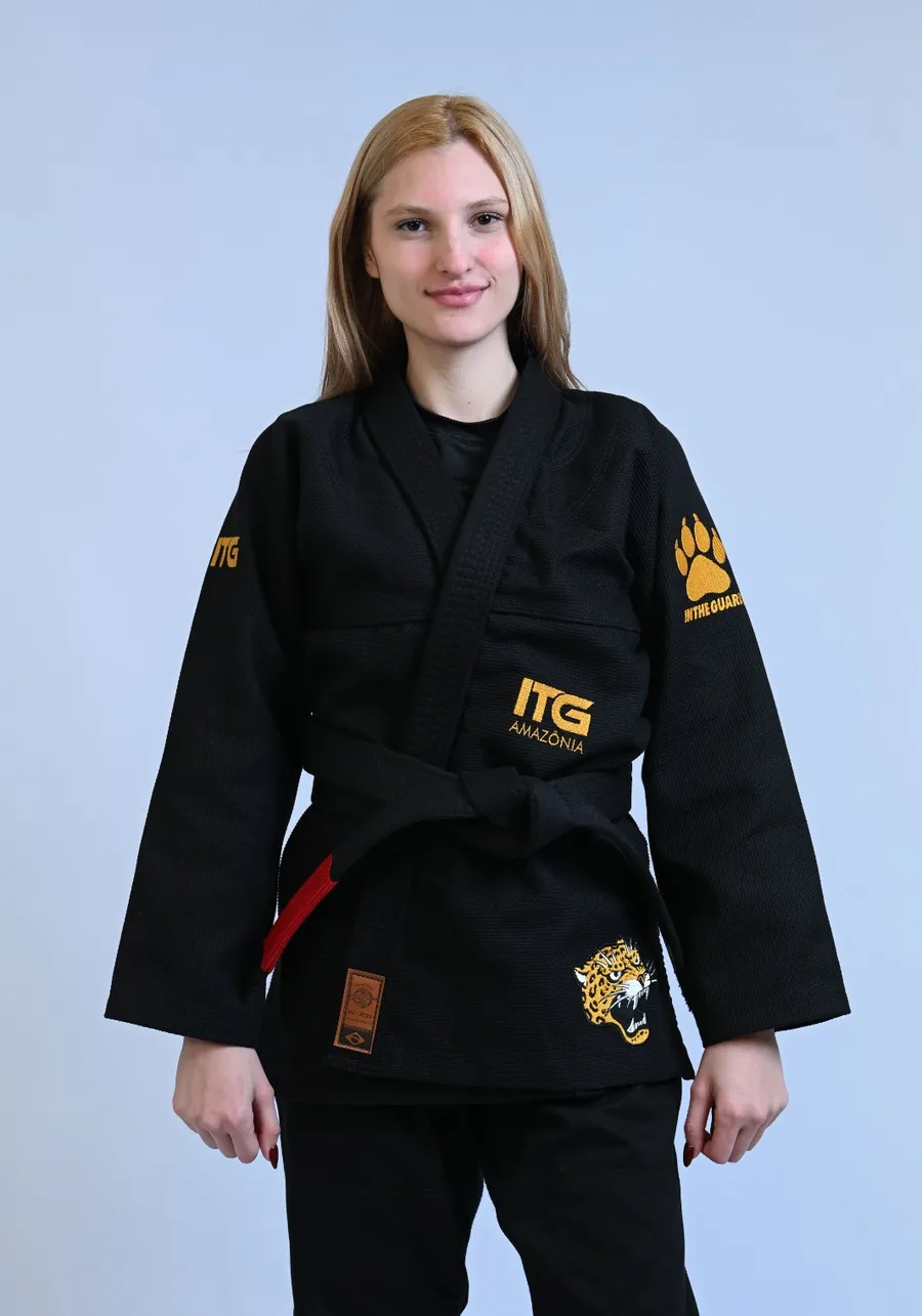 Kimono Feminino In The Guard Amazonia Jaguar Preto