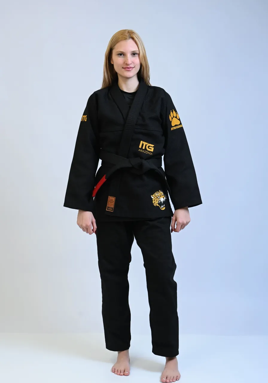 Kimono Feminino In The Guard Amazonia Jaguar Preto