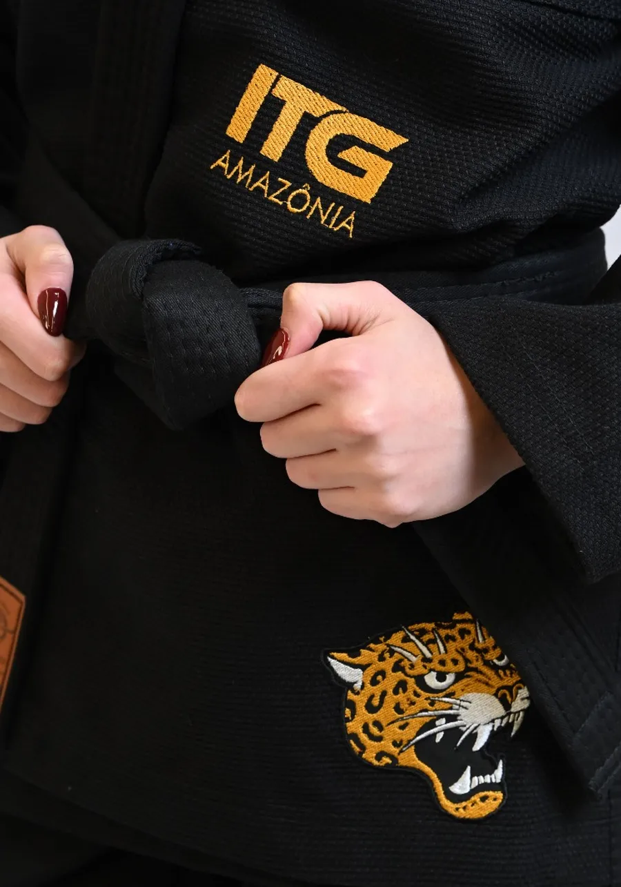 Kimono Feminino In The Guard Amazonia Jaguar Preto