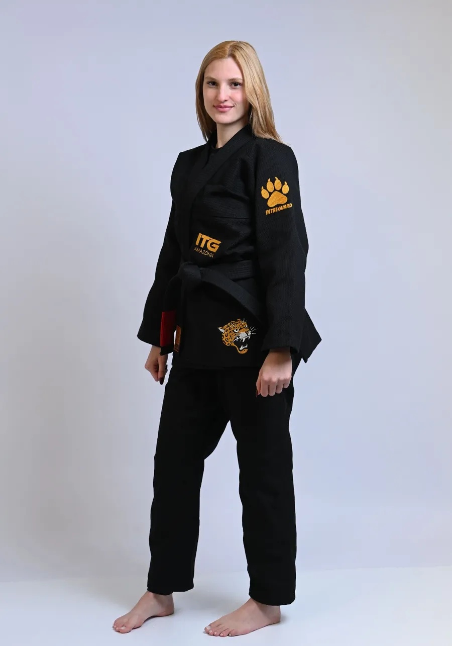 Kimono Feminino In The Guard Amazonia Jaguar Preto