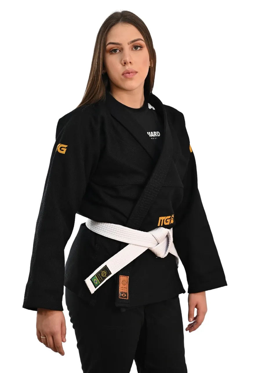 Kimono Feminino In The Guard Gold Pro Preto