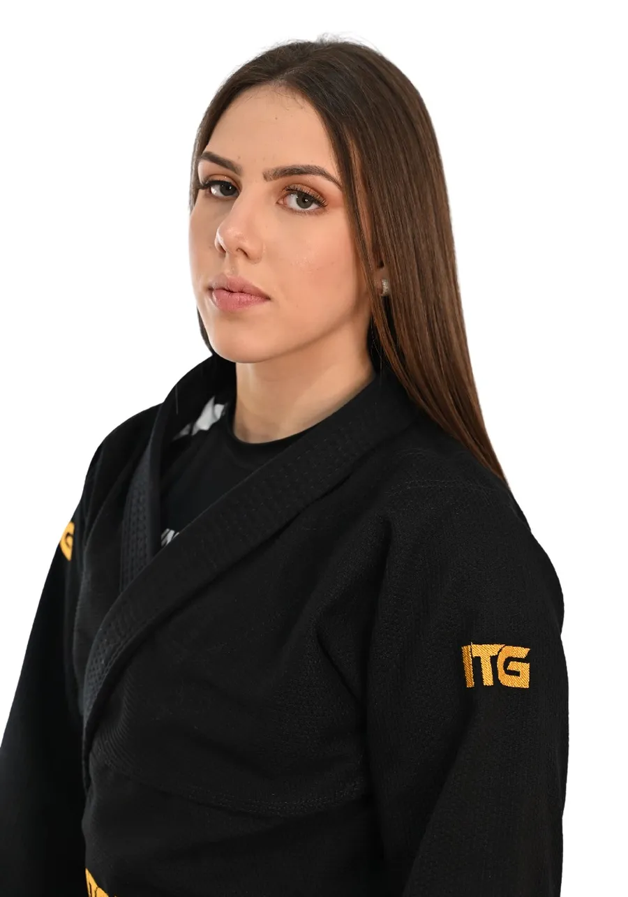 Kimono Feminino In The Guard Gold Pro Preto