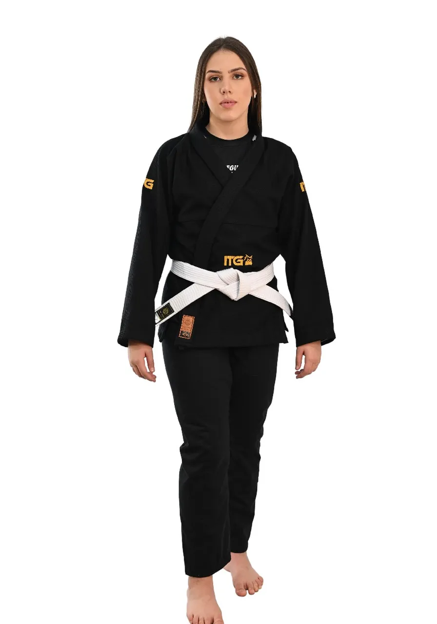 Kimono Feminino In The Guard Gold Pro Preto