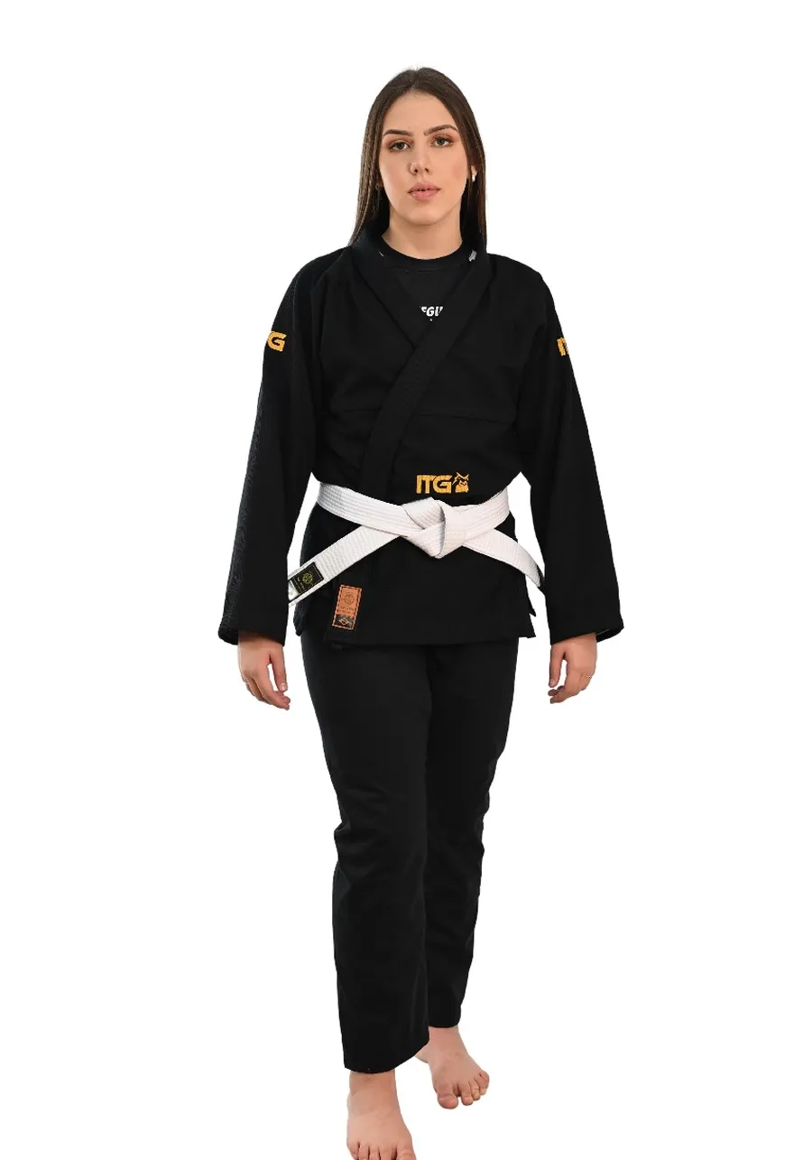 Kimono Feminino In The Guard Gold Pro Preto