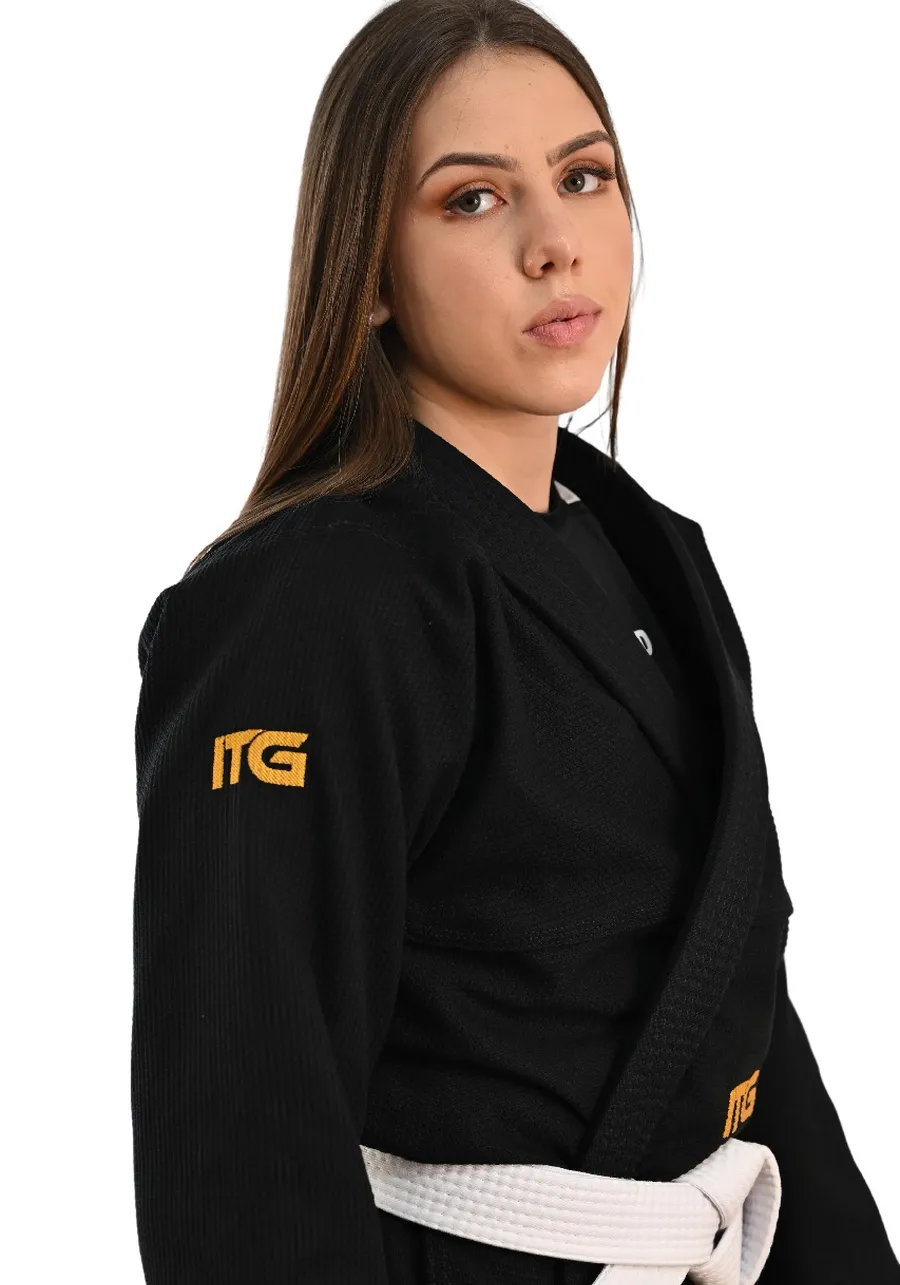 Kimono Feminino In The Guard Gold Pro Preto