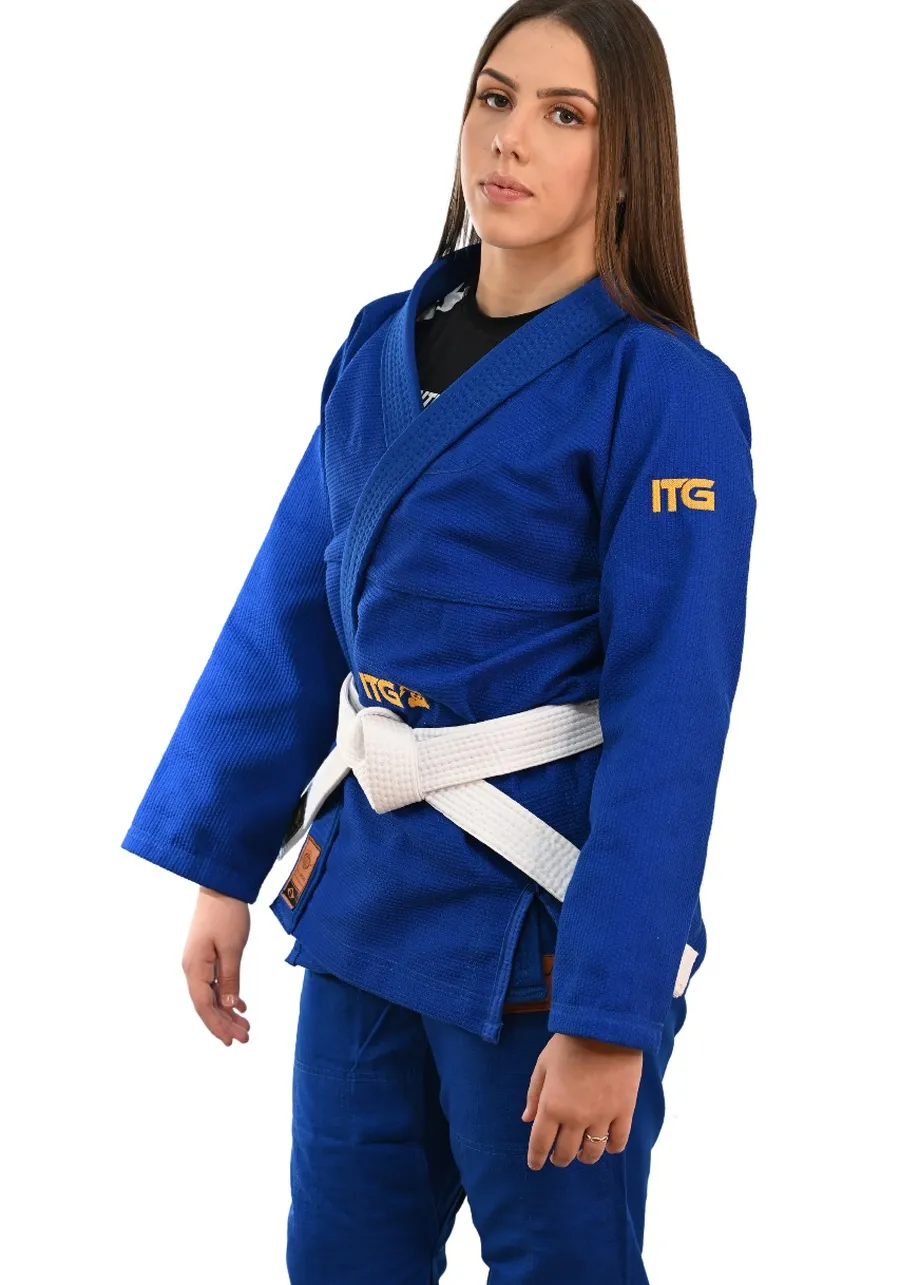 Kimono Feminino In The Guard Gold Pro Azul