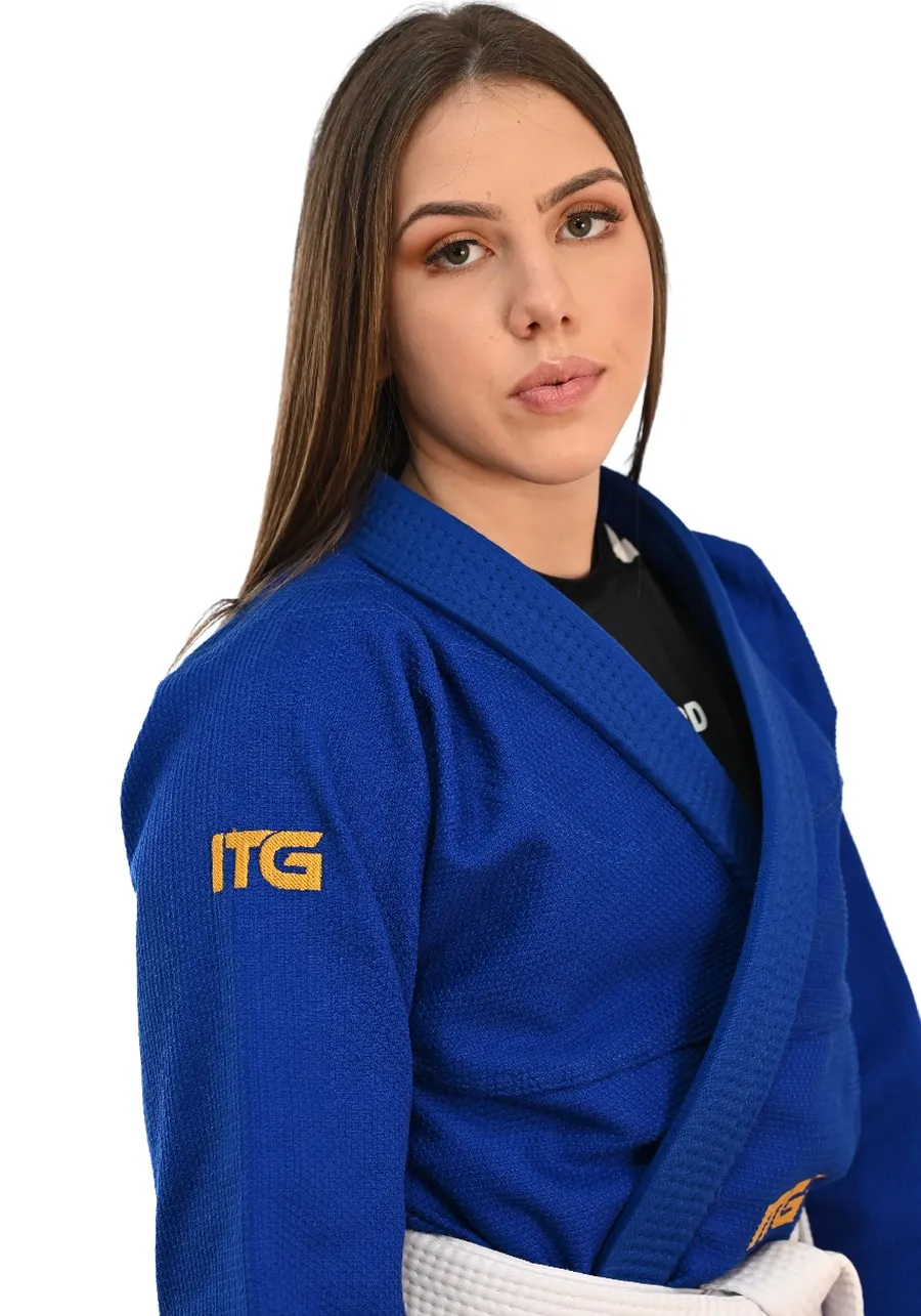Kimono Feminino In The Guard Gold Pro Azul