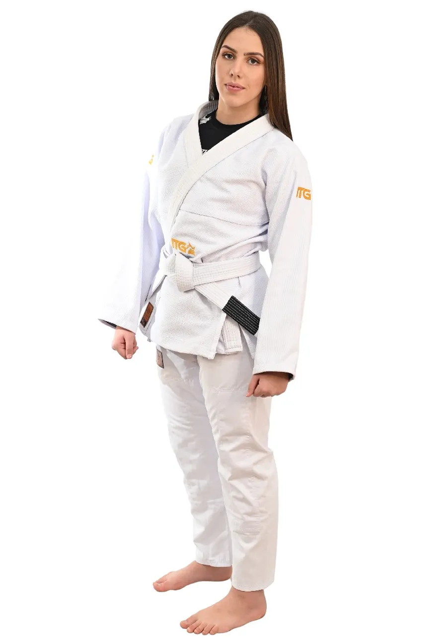 Kimono Feminino In The Guard Gold Pro Branco 