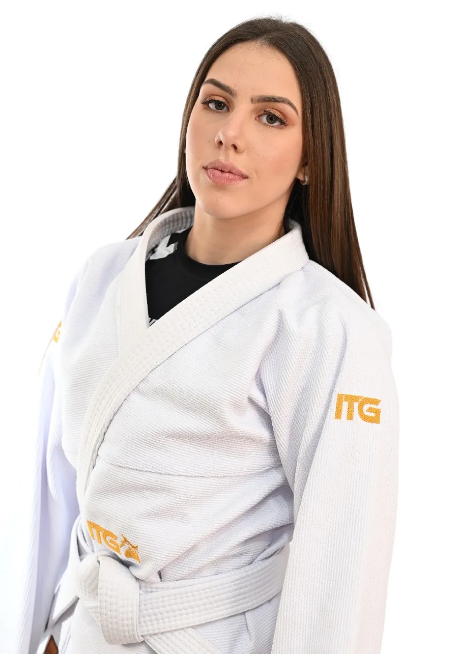 Kimono Feminino In The Guard Gold Pro Branco 