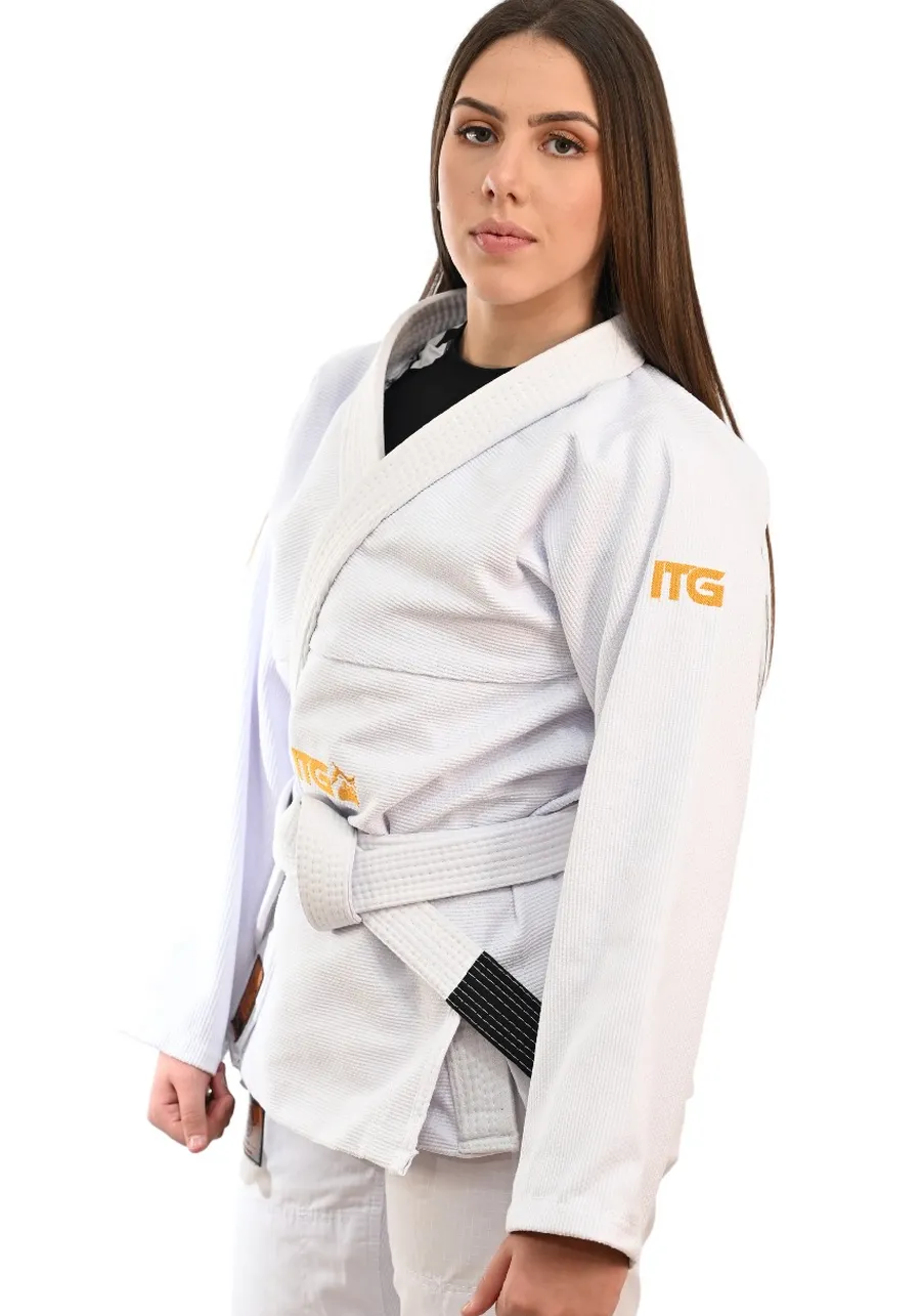 Kimono Feminino In The Guard Gold Pro Branco 