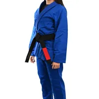  	Kimono Feminino In The Guard Jiu-Jitsu Liso Preto - imagem 2