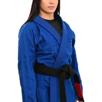  	Kimono Feminino In The Guard Jiu-Jitsu Liso Preto - imagem 3
