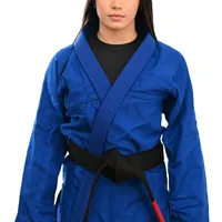  	Kimono Feminino In The Guard Jiu-Jitsu Liso Preto - imagem 5