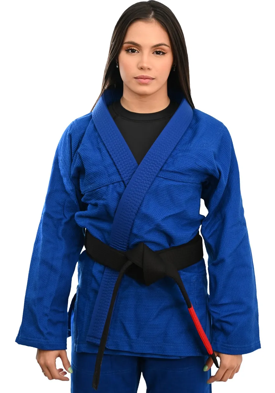  	Kimono Feminino In The Guard Jiu-Jitsu Liso Preto