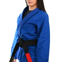  	Kimono Feminino In The Guard Jiu-Jitsu Liso Preto - imagem 6