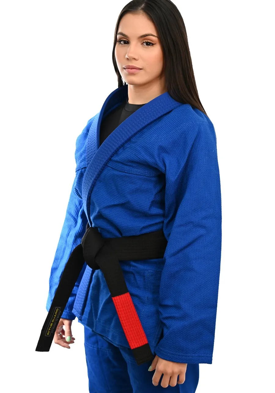  	Kimono Feminino In The Guard Jiu-Jitsu Liso Preto