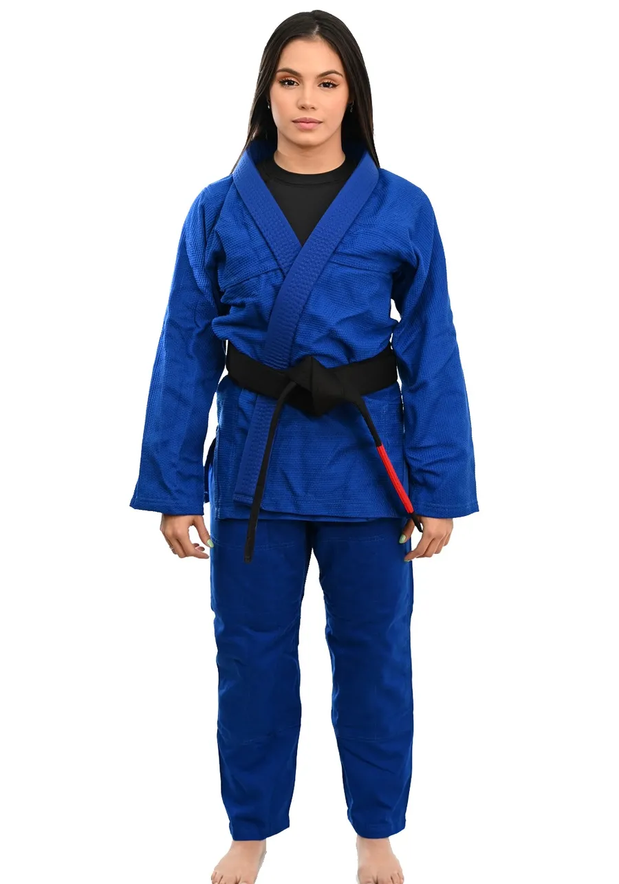  	Kimono Feminino In The Guard Jiu-Jitsu Liso Preto