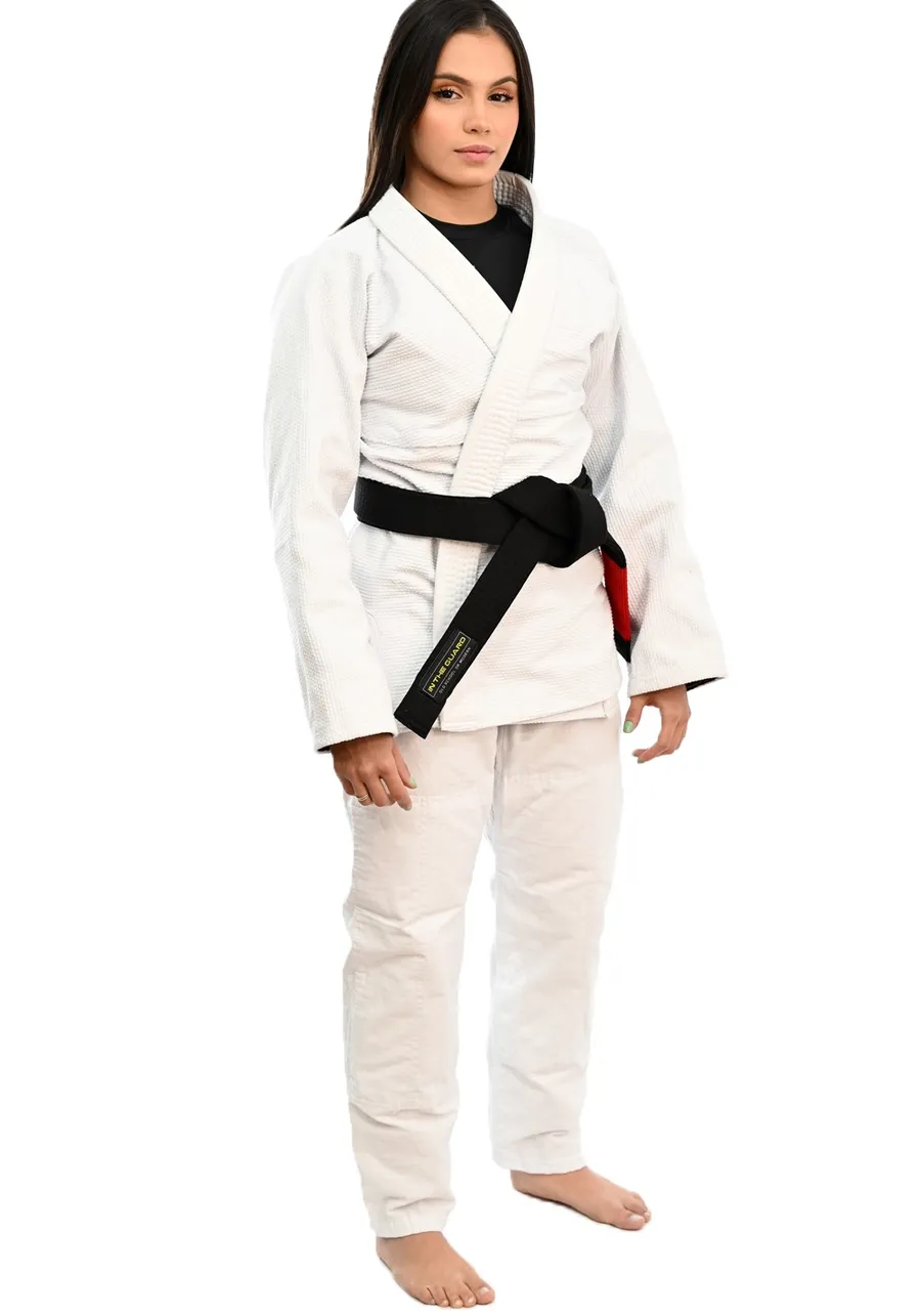 Kimono Feminino In The Guard Jiu-Jitsu Liso Branca
