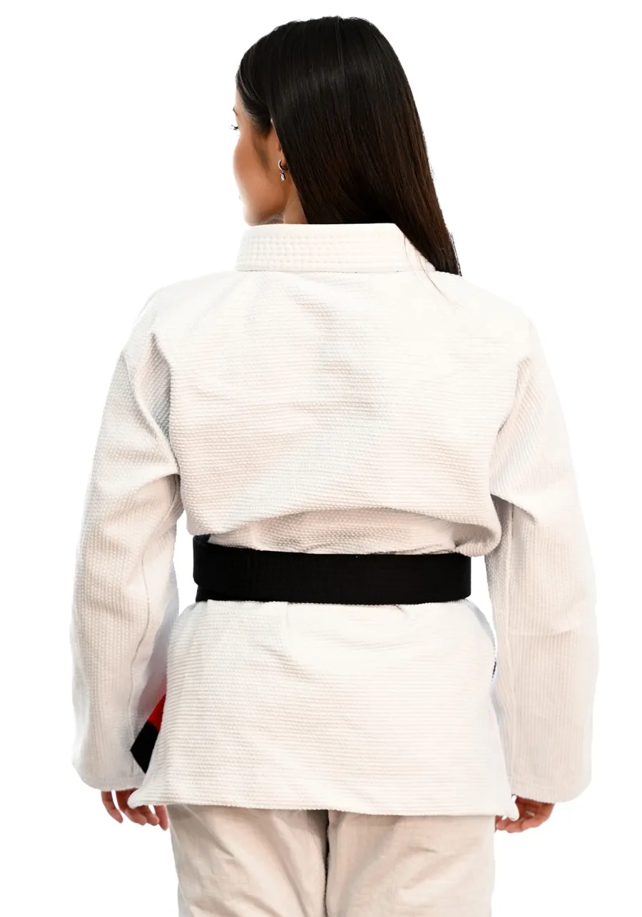 Kimono Feminino In The Guard Jiu-Jitsu Liso Branca
