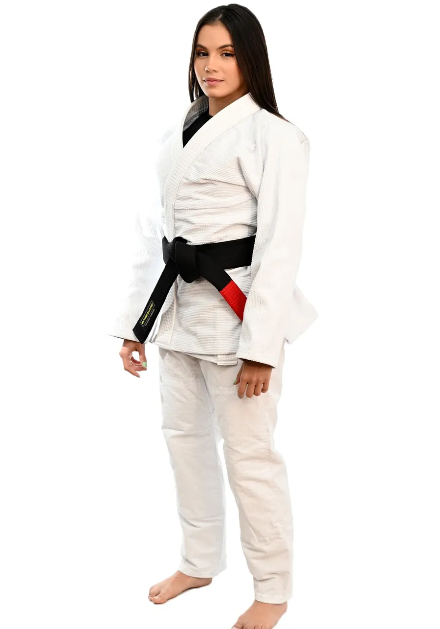 Kimono Feminino In The Guard Jiu-Jitsu Liso Branca