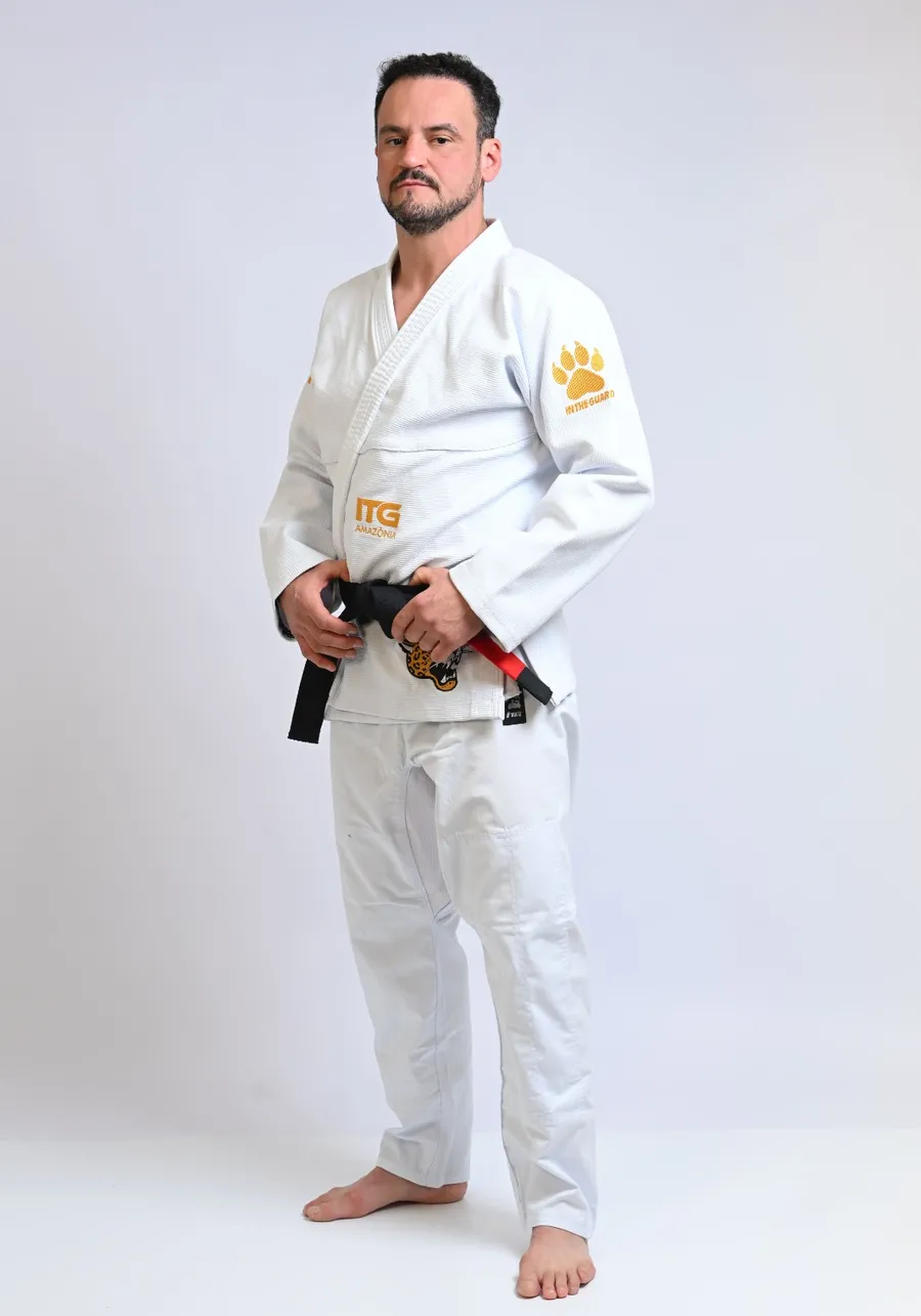 	 Kimono In The Guard Amazonia Jaguar Branco