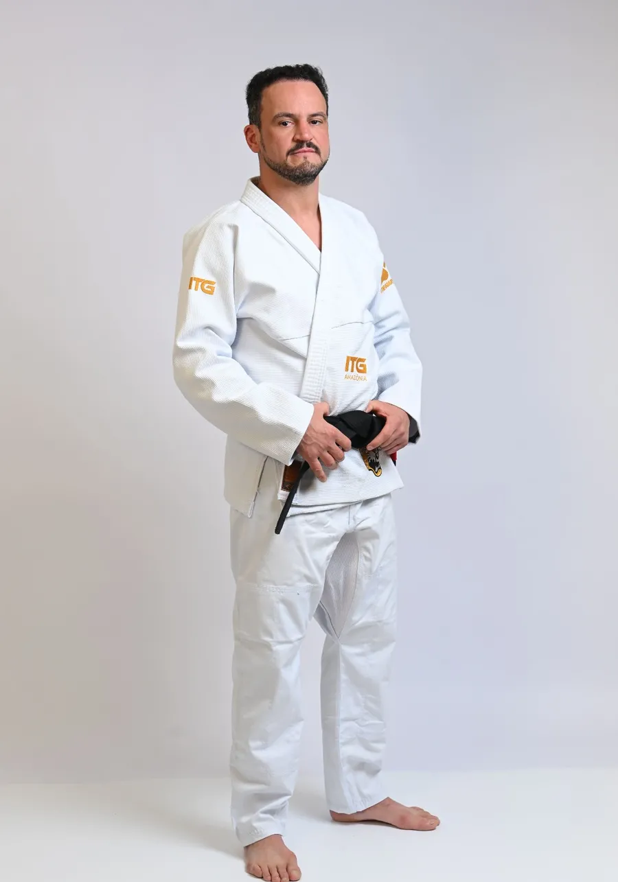 	 Kimono In The Guard Amazonia Jaguar Branco