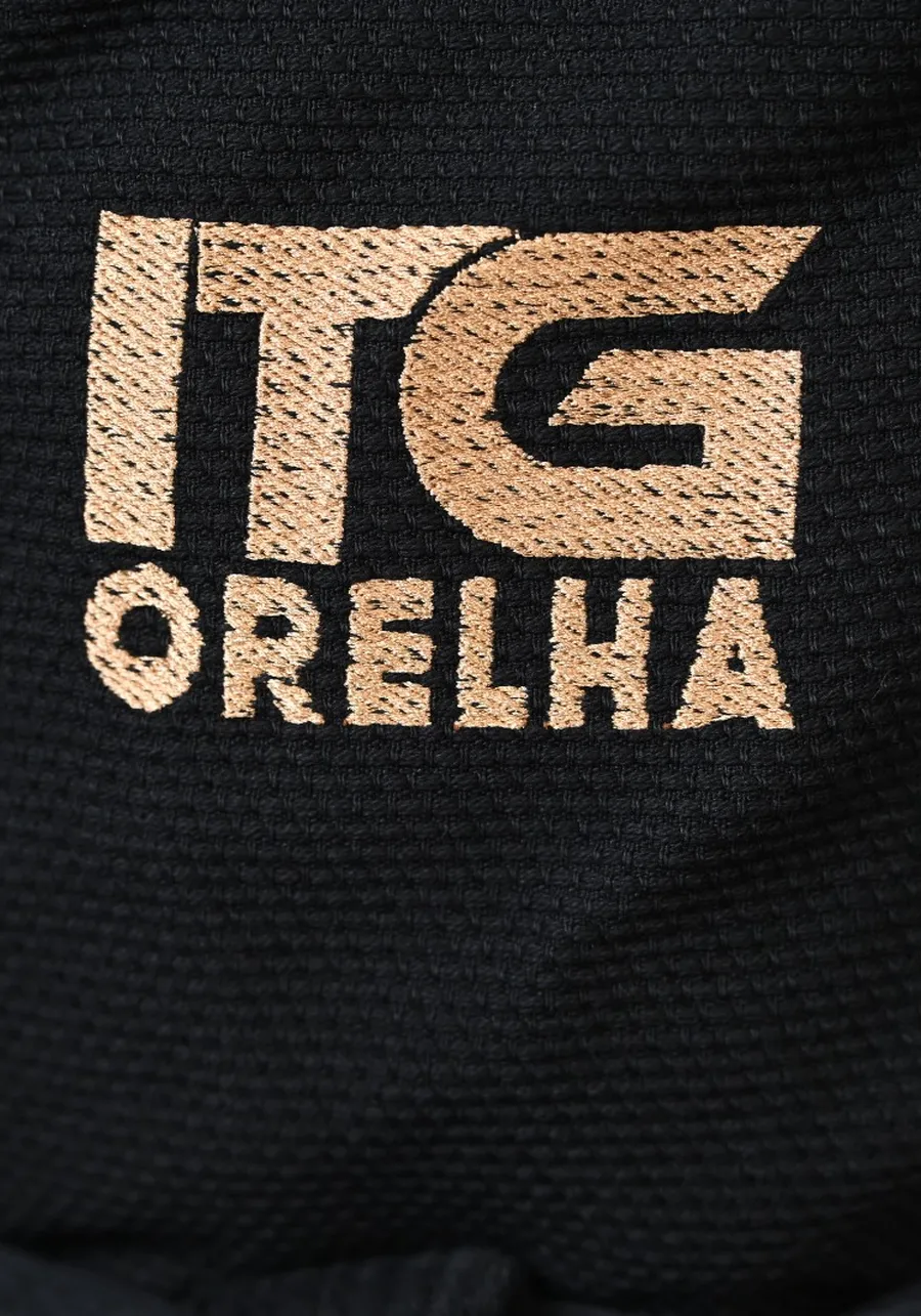 	 Kimono In The Guard Jiu-Jitsu ORELHA PRETO