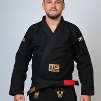 	 Kimono In The Guard Jiu-Jitsu ORELHA PRETO - imagem 2