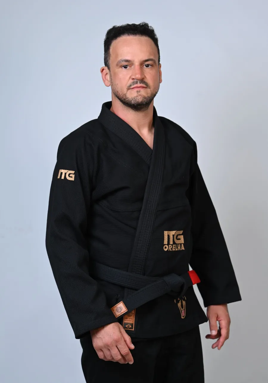 	 Kimono In The Guard Jiu-Jitsu ORELHA PRETO
