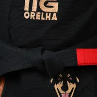 	 Kimono In The Guard Jiu-Jitsu ORELHA PRETO - imagem 9