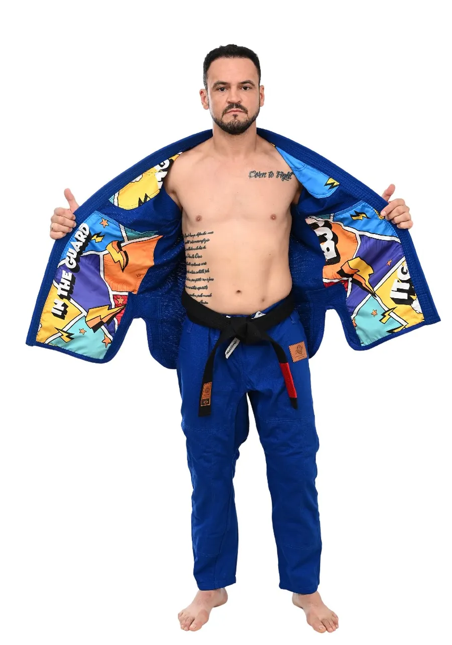 	 Kimono In The Guard Pro Colors Azul