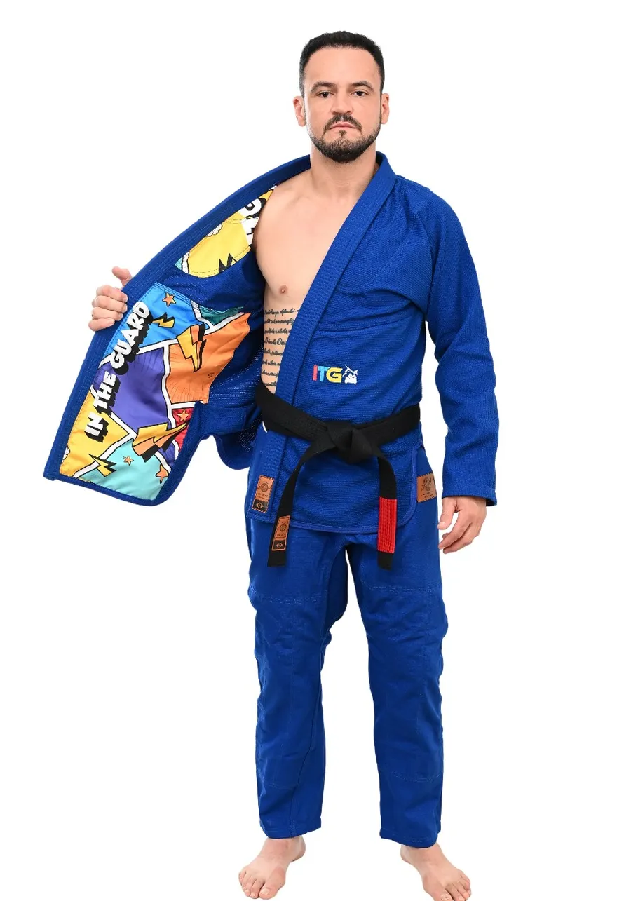	 Kimono In The Guard Pro Colors Azul