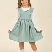 Vestido Infantil Classic Tweed com Gola Babado - imagem 2