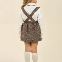 Conjunto Infantil Elegance Tweed com Camisa Off White - imagem 2