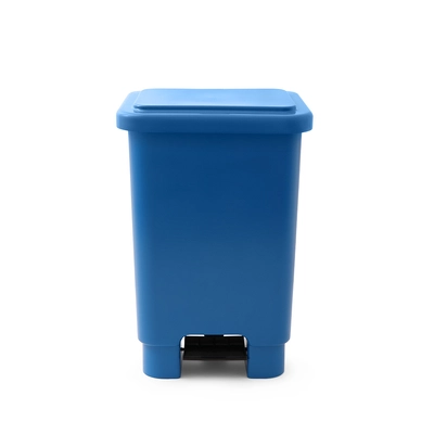Lixeira Com Pedal 50 Litros Azul 